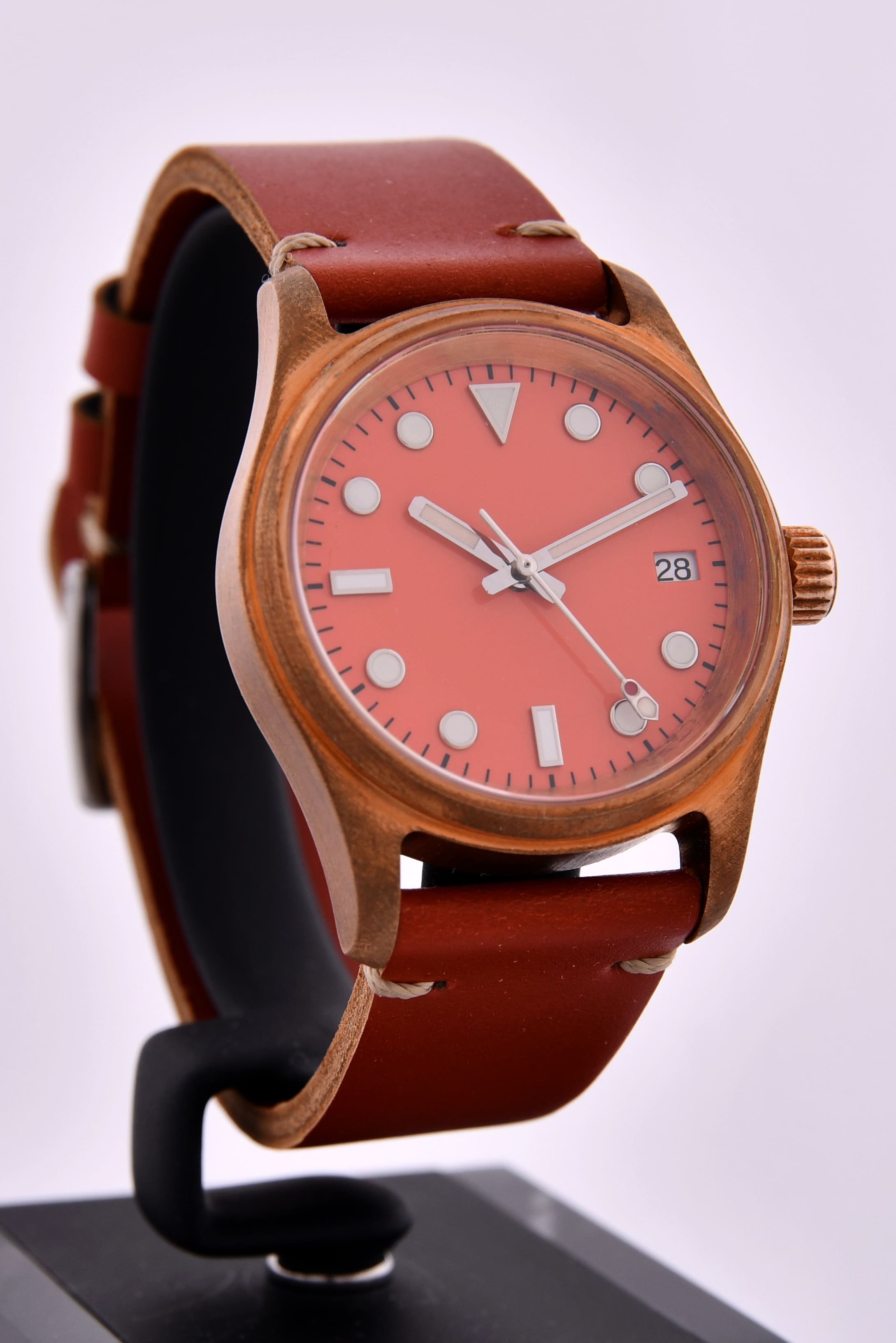 Montre boitier bronze